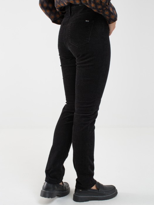 DENIMOVÉ NOHAVICE ŽENA ŠTRUKTÚRA KATRINA HIGH WAIST CORD 906